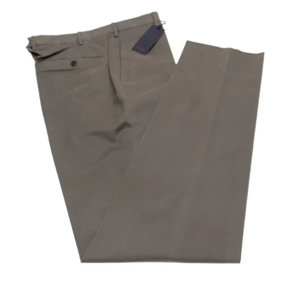 Zanella NWT Chinos / Casual Pants Size 34 US Parker In Solid Gray Cotton Blend